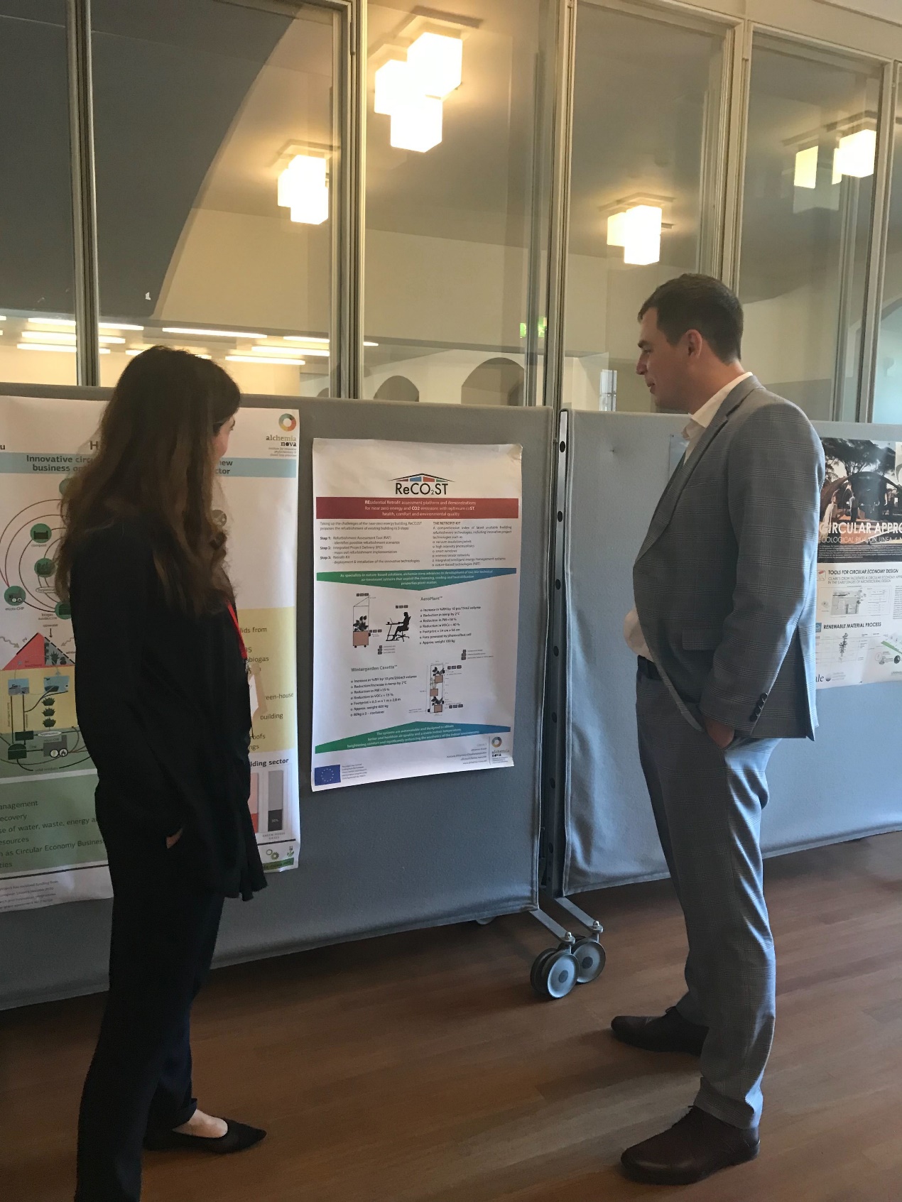 Alchemia-nova participated at the World Circular Economy Forum 2019 (WCEF2019) in Helsinki, Finland 3-5 June 2019 with a RECO2ST poster at the side event “Construction and Circular Economy” organized by the Ministry of Environment of Finland and the Green Building Council Finland.